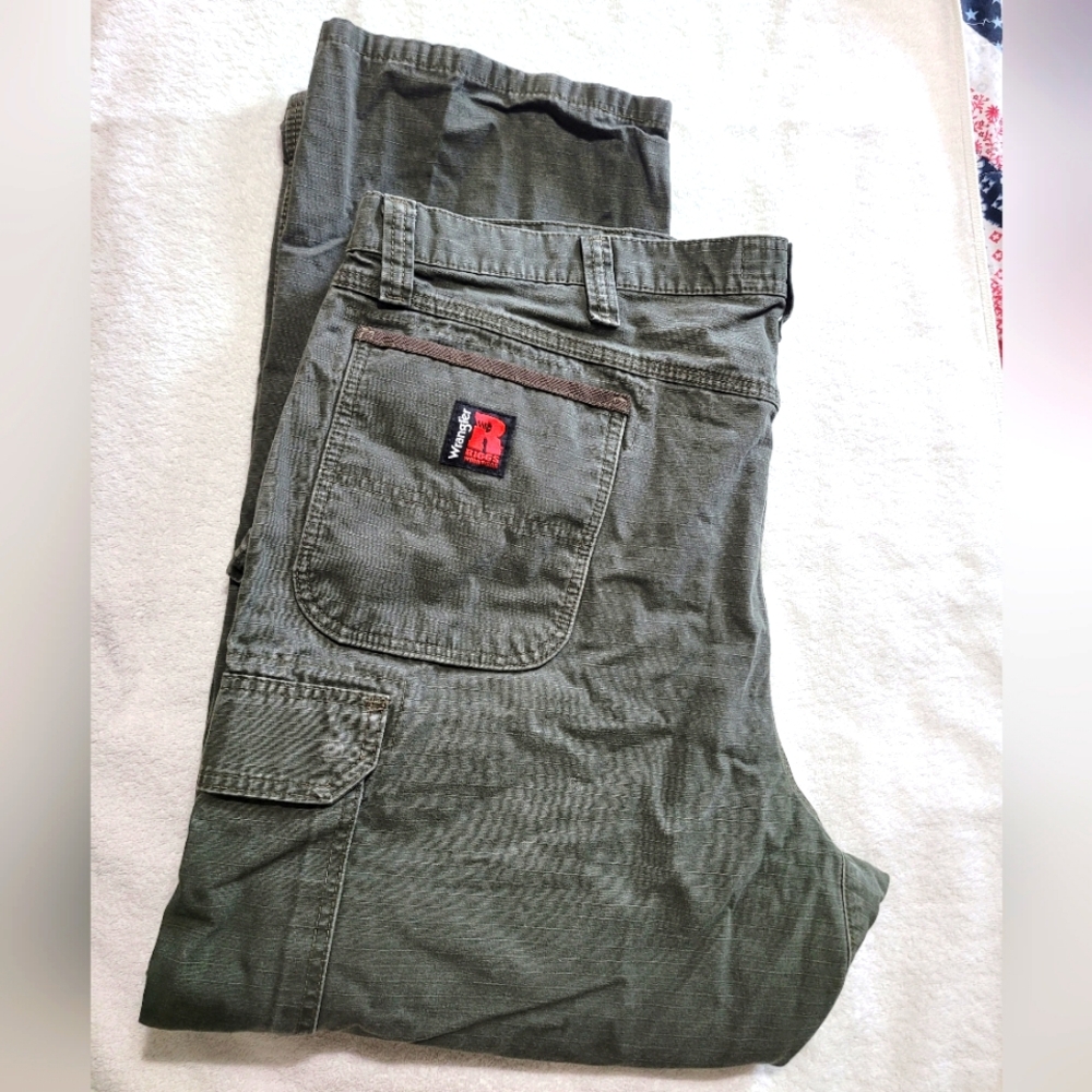 Wrangler Riggs Work Wear Men's Green Cargo Pants